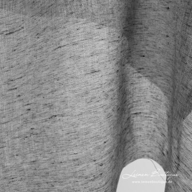 Durchsichtiges Reinleinen, aus schwarzem und weißem Garn gewebt