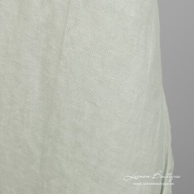 Halbleinen mintgrün gemustert vorgewaschen weich geschmeidig