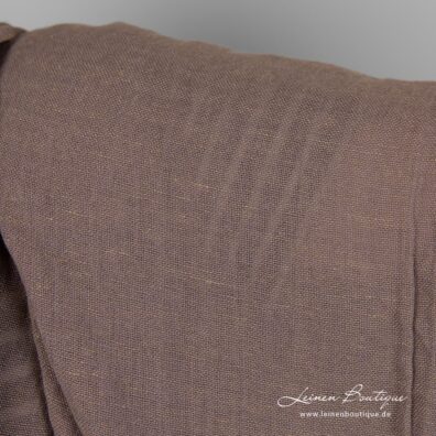 Halbleinen violett-beige gewaschen zum Nähen von Kleidung und Heimtextilien
