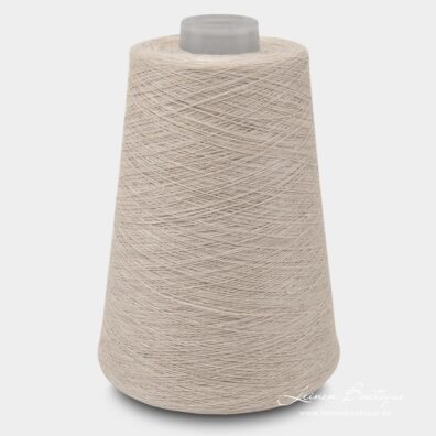 Leinengarn milchkaffee zum Stricken, Häkeln, Weben Nm 17,9