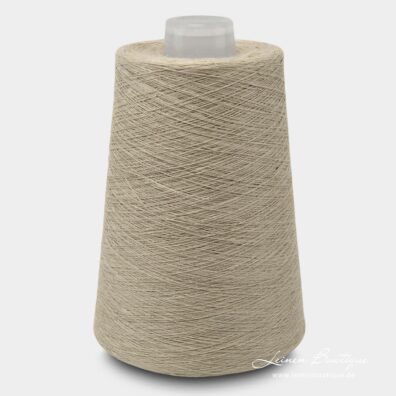 Leinengarn gelblichbraun zum Stricken, Häkeln, Weben Nm 17,9