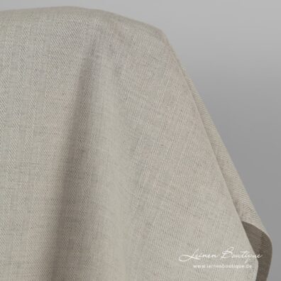Halbleinen beige gemustert zum Nähen von Kleidung und Heimtextilien