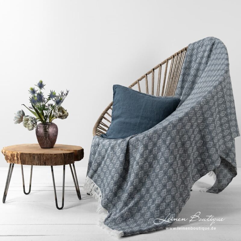 ALABAMA Leinen Plaid grau