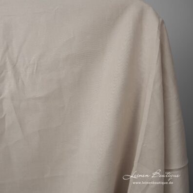 Leinenstoff beige ideal zum Nähen von Gardinen, Bettwäsche, Tischdecken in Überbreite, auch für Kleidung passend