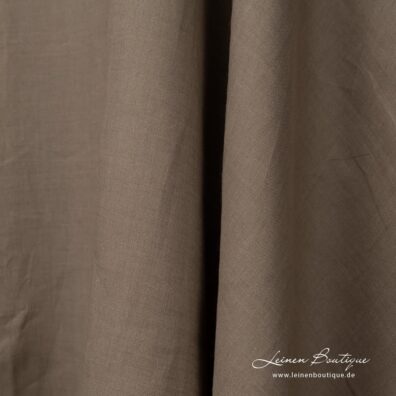 Leinenstoff dunkelbeige 280cm breit ideal zum Nähen Gardinen, Bettwäsche, Tischdecken in der Überbreite
