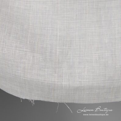 Leinenstoff weiß-grau meliert 280cm breit zum Nähen von Kleidung und Heimtextilien in der Überbreite