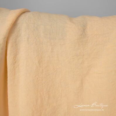 Leinenstoff creme 295cm breit vorgewaschen, weich, geschmeidig, ideal zum Nähen von Bettwäsche, Gardinen, Tischdecken in Übergröße
