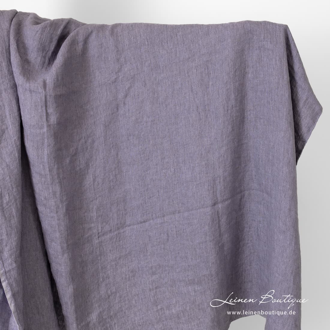 Reinleinen Satin violett gewaschen