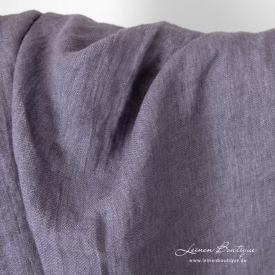 Reinleinen Satin violett gewaschen weich geschmeidig