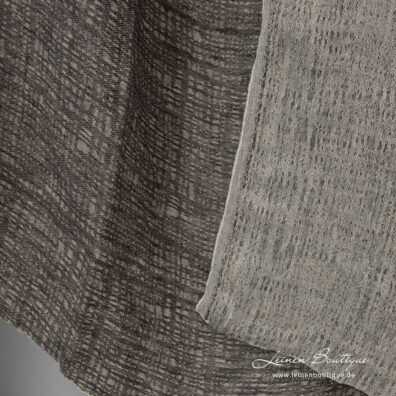 Leinenstoff Jacquard grau gewaschen zum Nähen von Kleidung und Heimtextilien geeignet