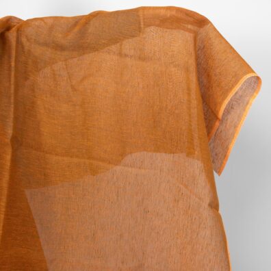 Leinenstoff transparent orange-braun