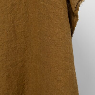 Goldbrauner Leinenstoff in Überbreite (295cm), Meterware