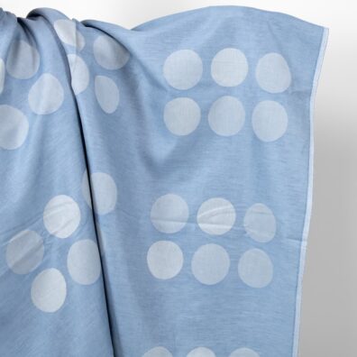 Halbleinen Jacquard hellblau