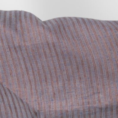 Leinenstoff braun-hellblau gestreift, 150cm breit