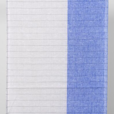 Leinen-Küchentücherstoff grau-blau meliert