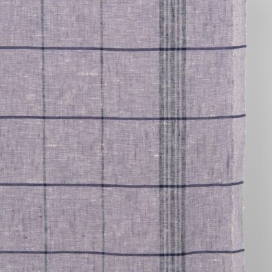 Leinen-Küchentücherstoff violett meliert, kariert, 50cm breit