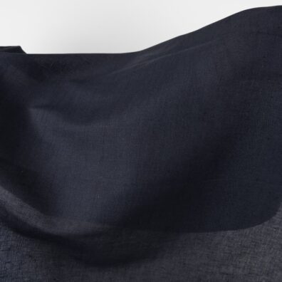 Dunkelblauer Leinen-Baumwollstoff zum Nähen von Kleidung und Heimtextilien