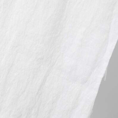 Leinenstoff schneeweiß gewaschen, zum Nähen von Kleidung und Heimtextilien passend