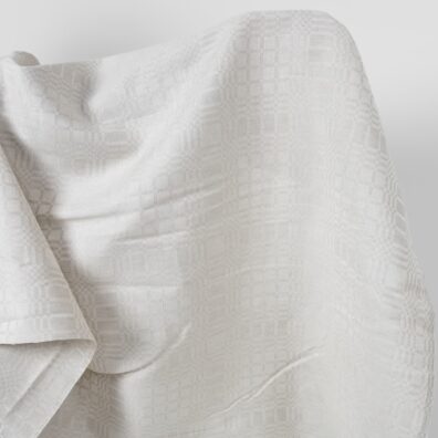 Beiges Halbleinen kariert