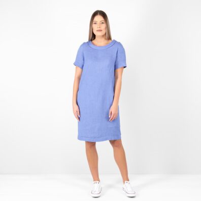 MATILDE Leinenkleid blau