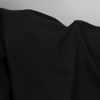 Halbleinen in Schwarz 150cm breit
