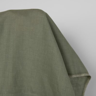 Leinenstoff graugrün Melange, 150cm breit, Meterware