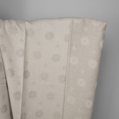 Beiger Leinen-Baumwollstoff Jacquard