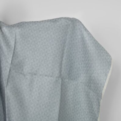 Leinenstoff grau mit geometrischem Muster