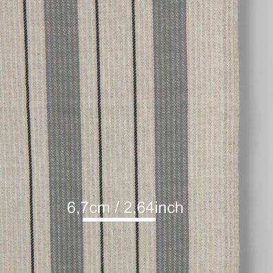 Küchentücher-Halbleinen beige mit grauen Streifen 50cm breit