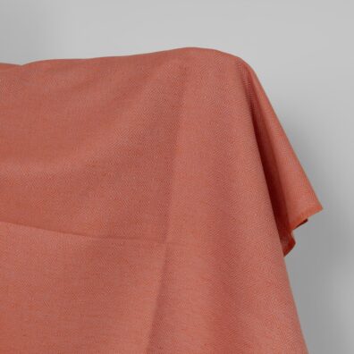 Halbleinen in flieder-orangem Diamantmuster