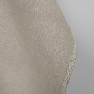 Beige-milchweiß meliertes Halbleinen, zum Nähen von Kleidung und Heimtextilien geeignet