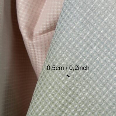 Baumwoll-Hanf-Gewebe rosa-grau ist ideal zum Nähen von Hand-, Bade-, Küchentüchern, Bademänteln