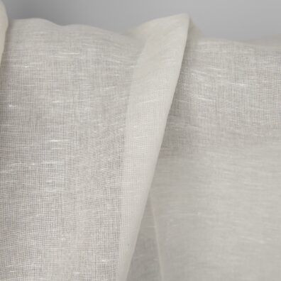 Halbleinen milchweiß leicht ist zum Nähen von Gardinen, Schals und Tüchern passend