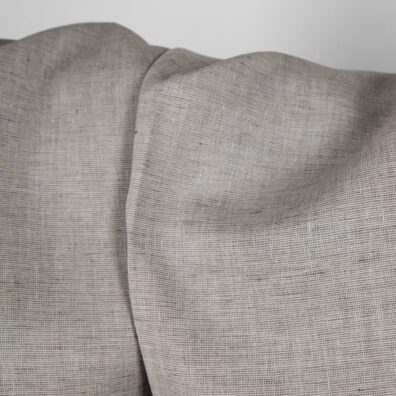 Leinenstoff grau meliert zum Nähen von Kleidung und Heimtextilien passend