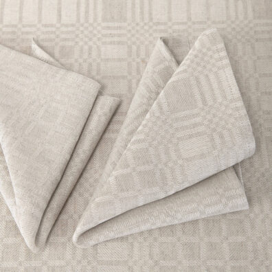 CAMPO Halbleinen Serviette beige
