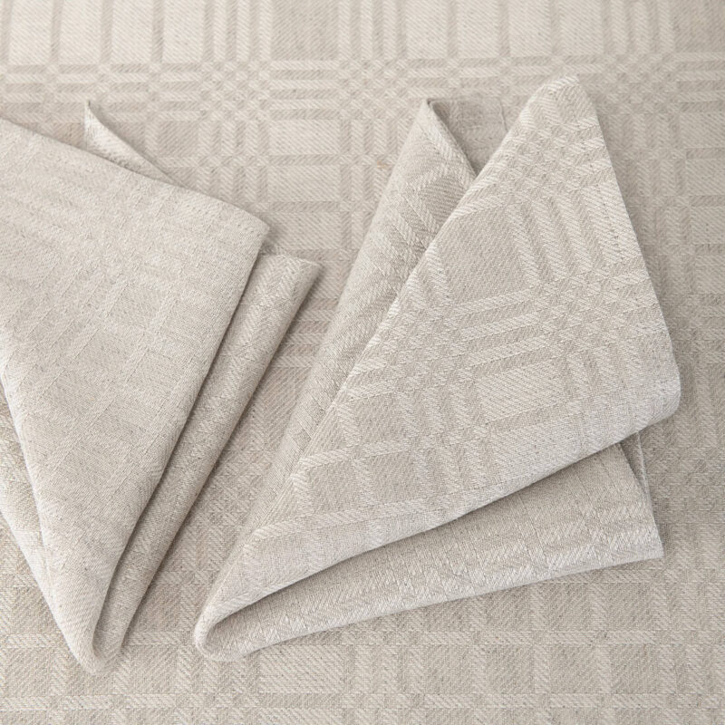 CAMPO Halbleinen Serviette beige