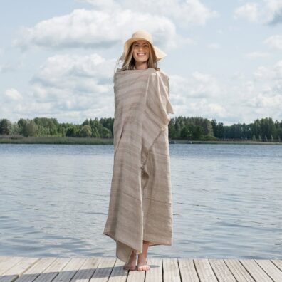 ISLA Leinenstrandtuch beige