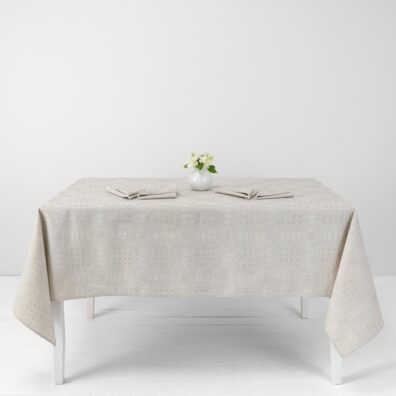 CAMPO Halbleinen-Tischdecke beige