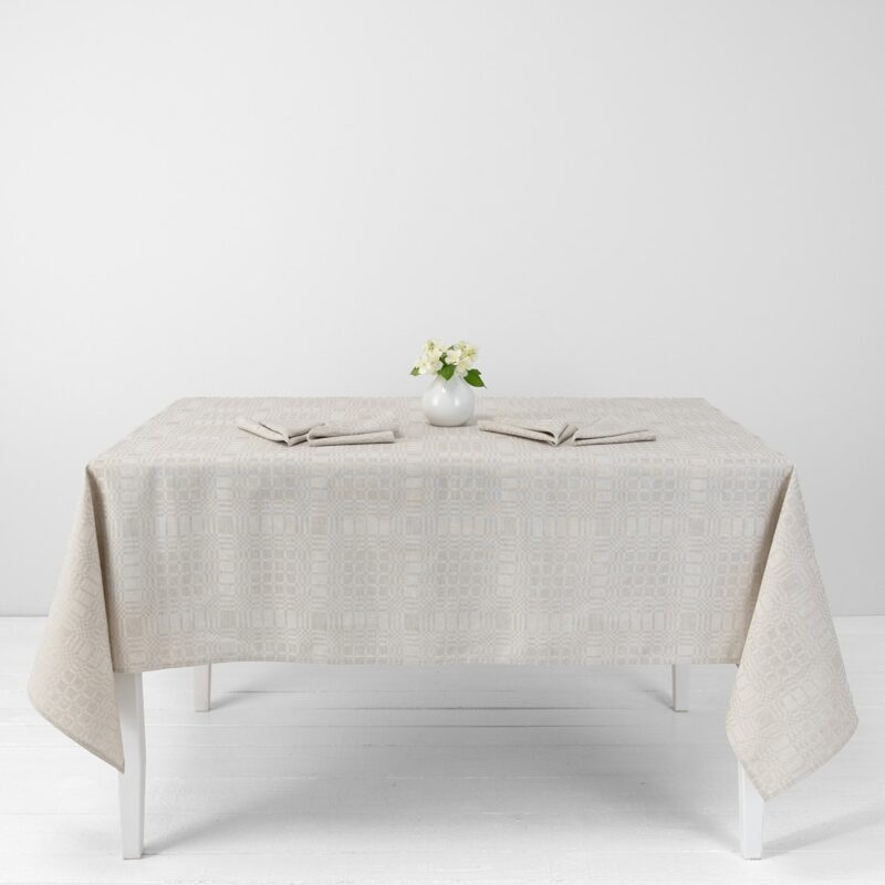 CAMPO Halbleinen-Tischdecke beige