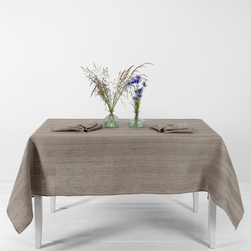 ISLA Leinen Tischdecke beige
