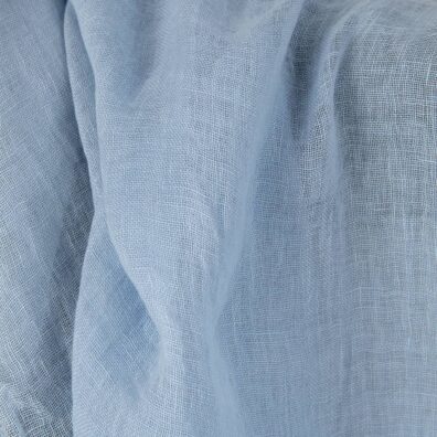 Leinenstoff blaßblau transparent gewaschen, 145cm breit