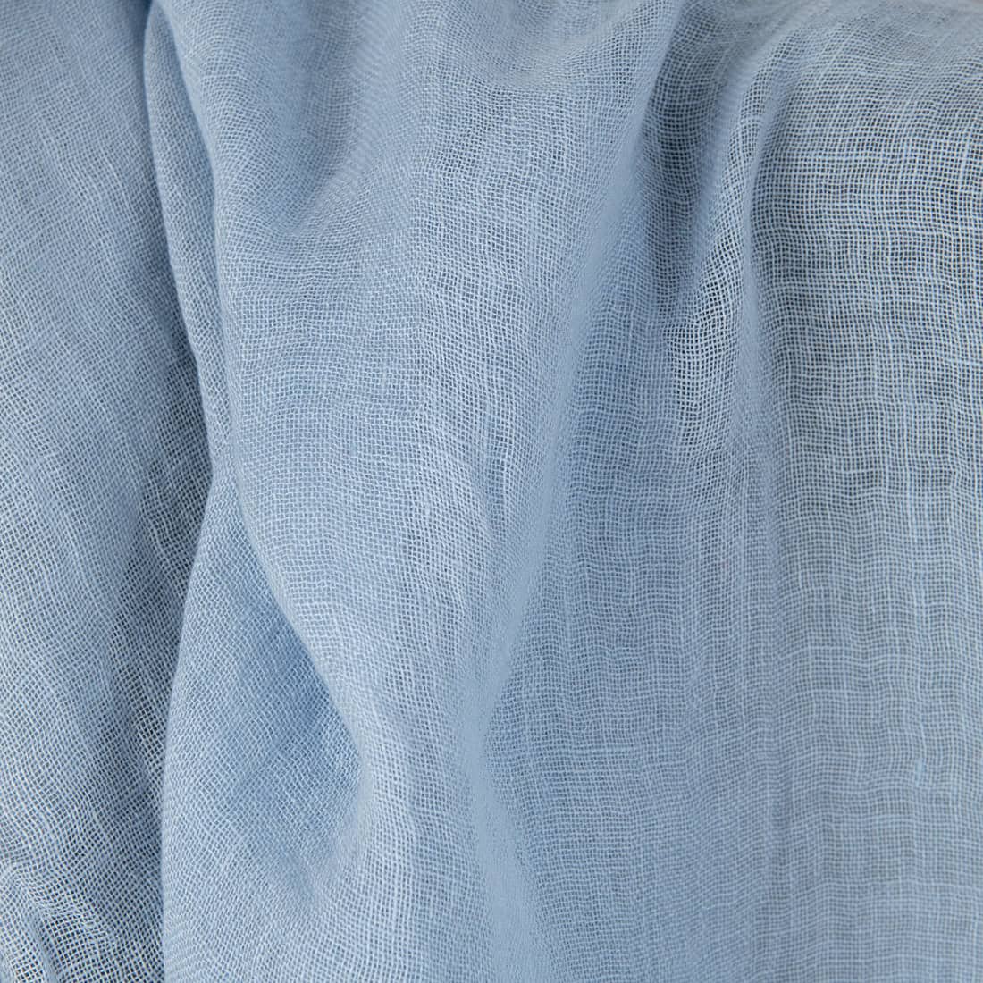 Leinenstoff blaßblau transparent gewaschen, 145cm breit