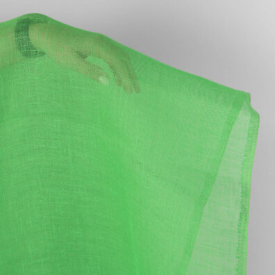 Leinenstoff neongrün transparent, leicht, dünn