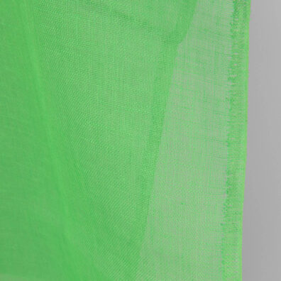 Leinenstoff neongrün transparent, 150cm breit