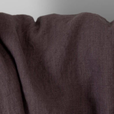 Leinenstoff mattbraun gewaschen weich geschmeidig