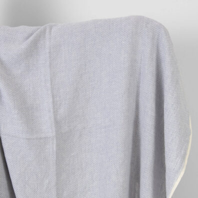 Leinen-Wollestoff hellviolett gemustert gewaschen