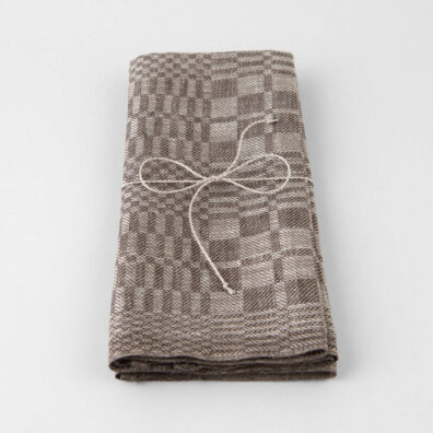 Leinen Küchentücher-Set 2tlg., mit feiner Leinenkordel gebunden