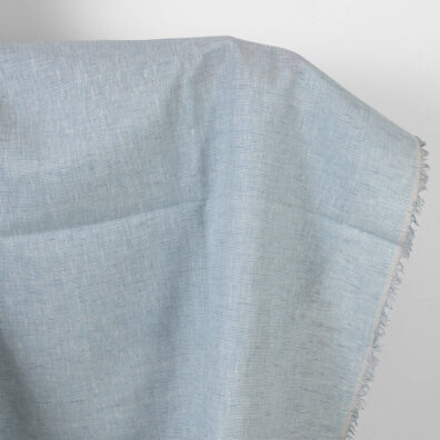 Leinenstoff hellblau meliert