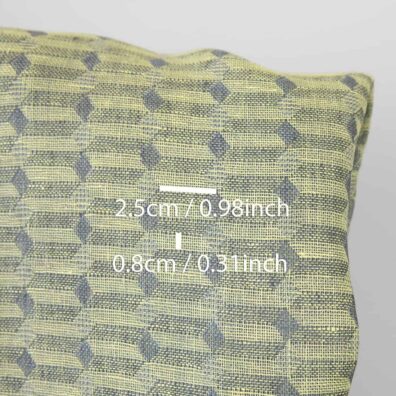 Leinenstoff grau-hellgelb gemustert 150cm breit