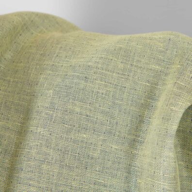 Leinenstoff grau-hellgelb doppelseitig 150cm breit